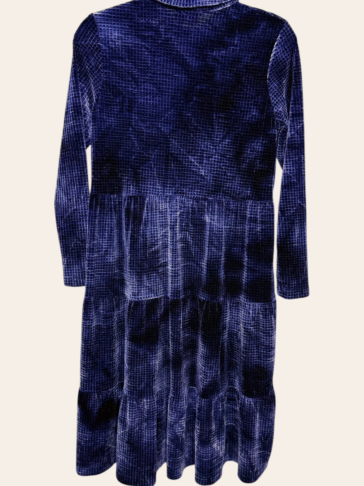 Japparalel Blue Velvet Soft Dress