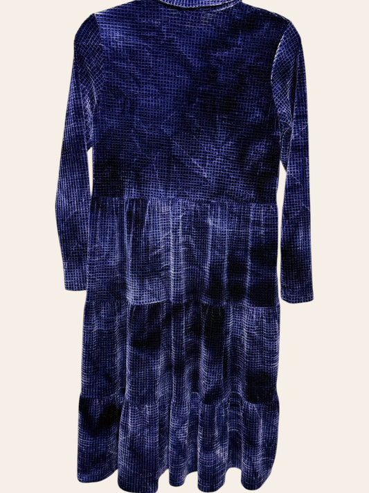 Japparalel Blue Velvet Soft Dress