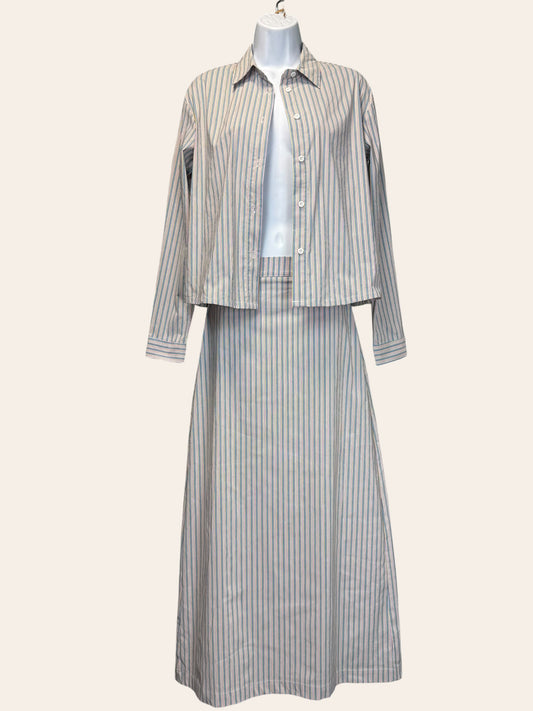 Luum Kimberly Popl N stripe top and skirt set