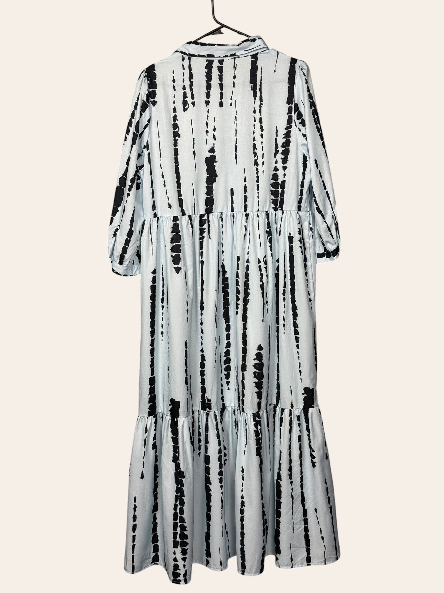 Shein Light Blue Pattern Dress