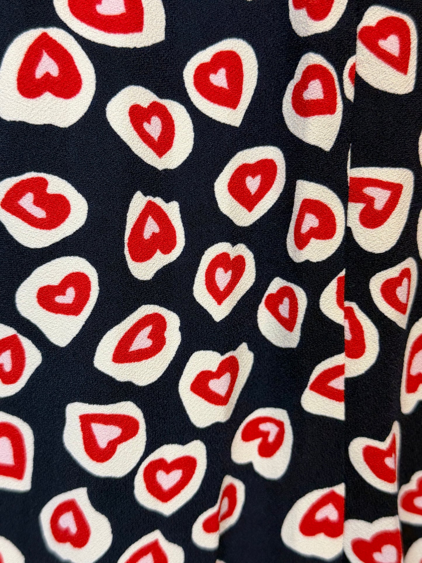 J Crew Heart Pleated Skirt