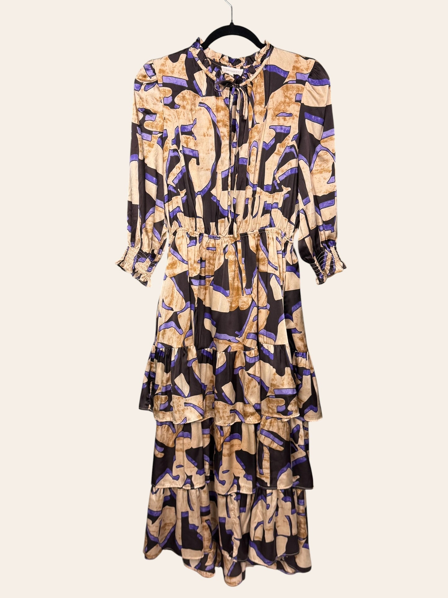 Mellowday Purple and Brown Dress