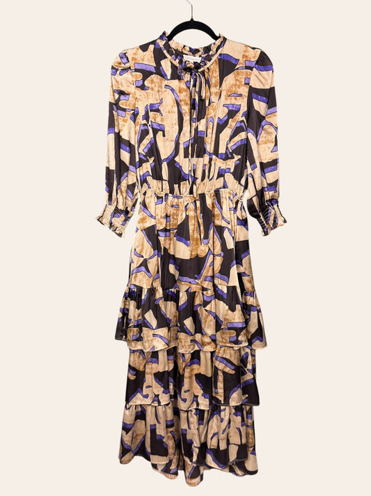 Mellowday Purple and Brown Dress