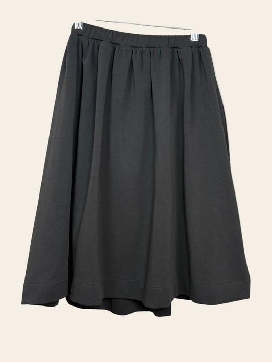 Hello Yellow Black Sweatshirt Skirt