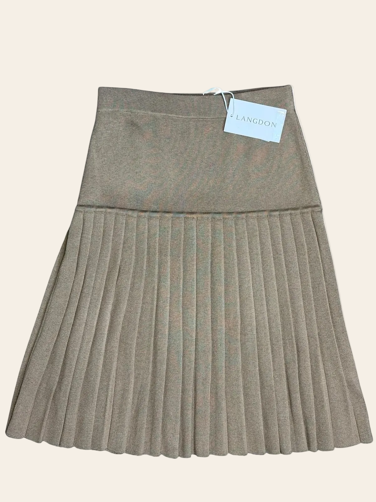 Langdon Pleated Sweater Skirt