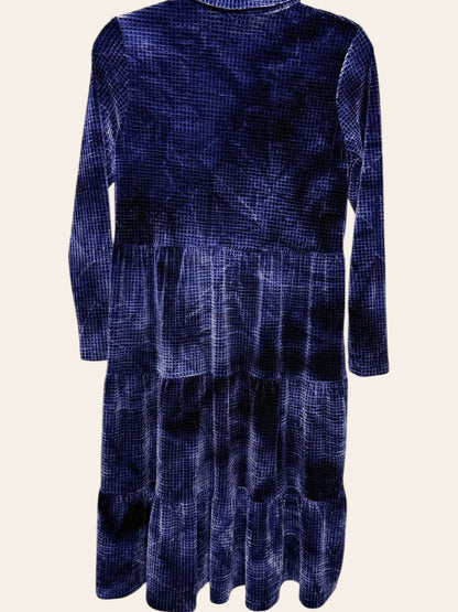 Japparalel Blue Velvet Soft Dress
