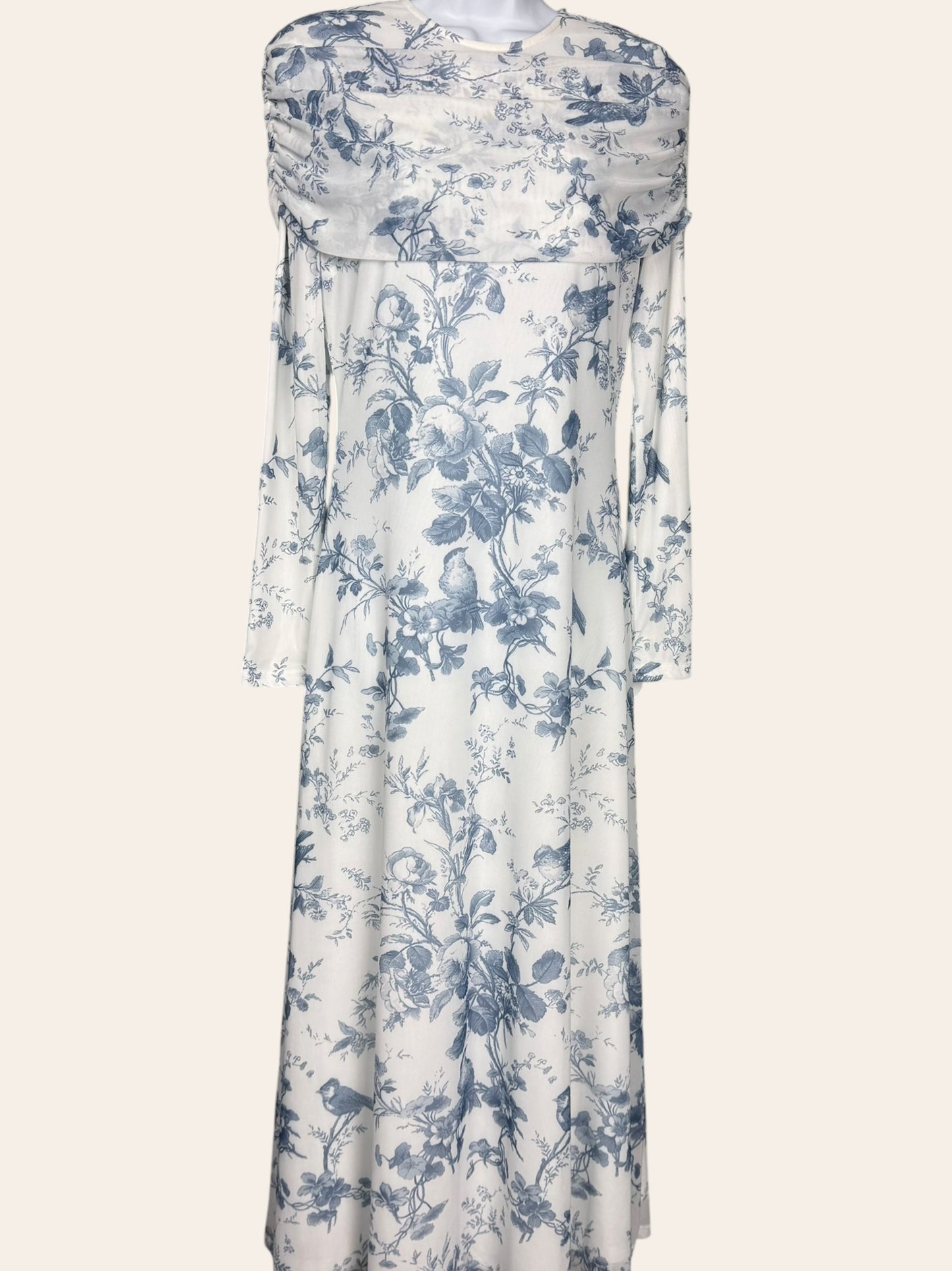 Nina Blue floral print
