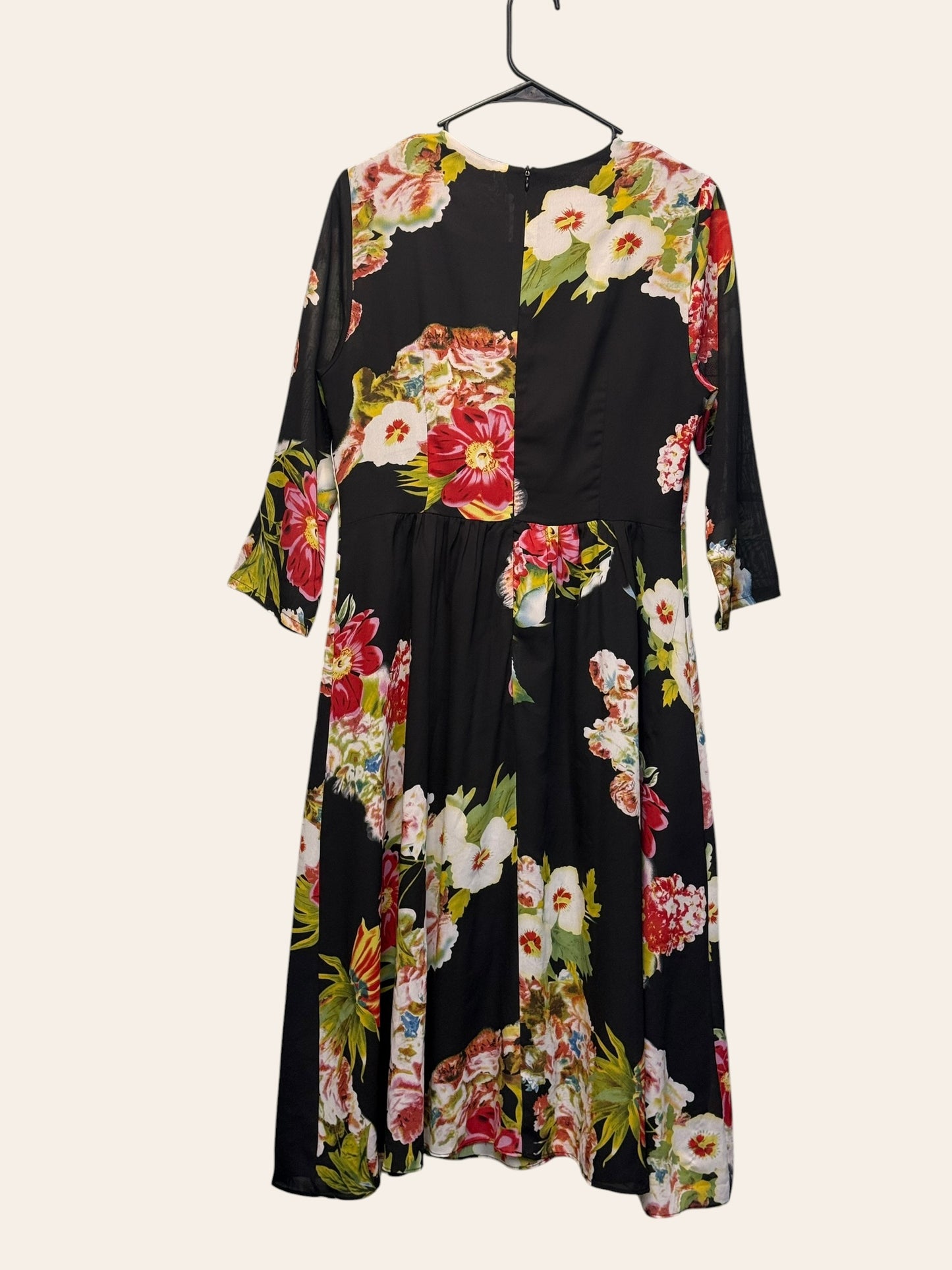 Miss Finch Black Floral Dress