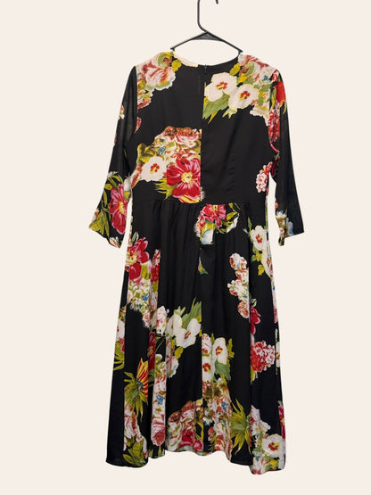 Miss Finch Black Floral Dress
