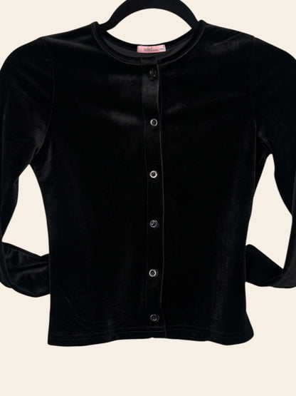 Udel NY Black Velvet Cardigan