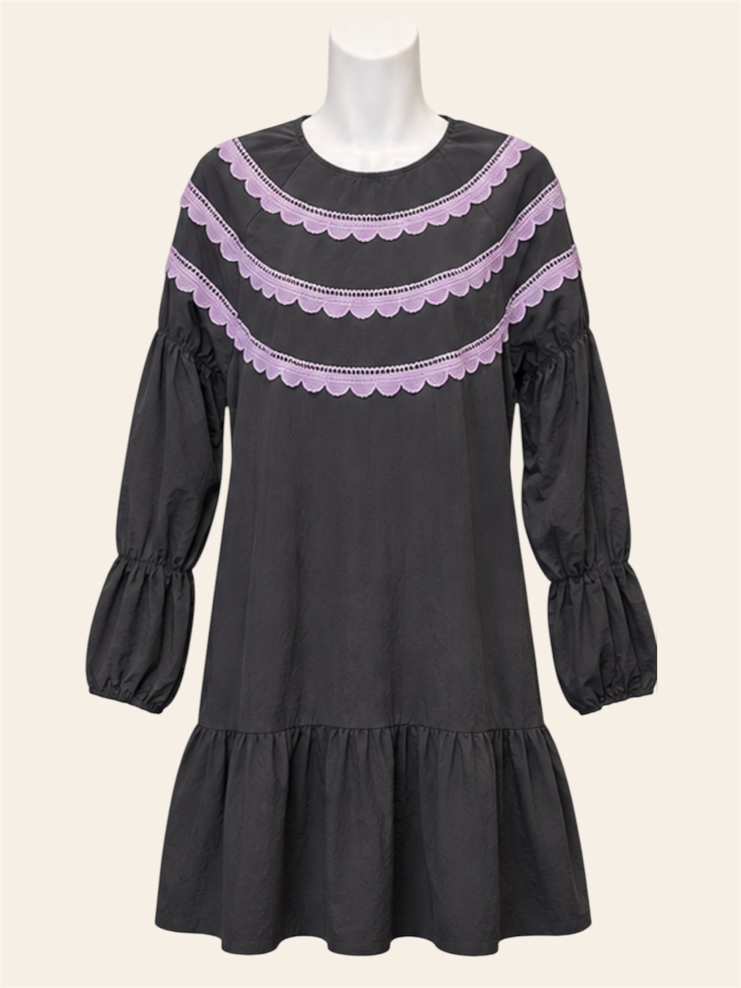 Udel NY Black and Purple Dress