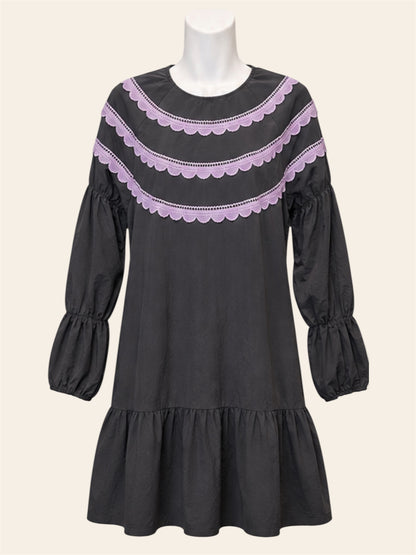 Udel NY Black and Purple Dress