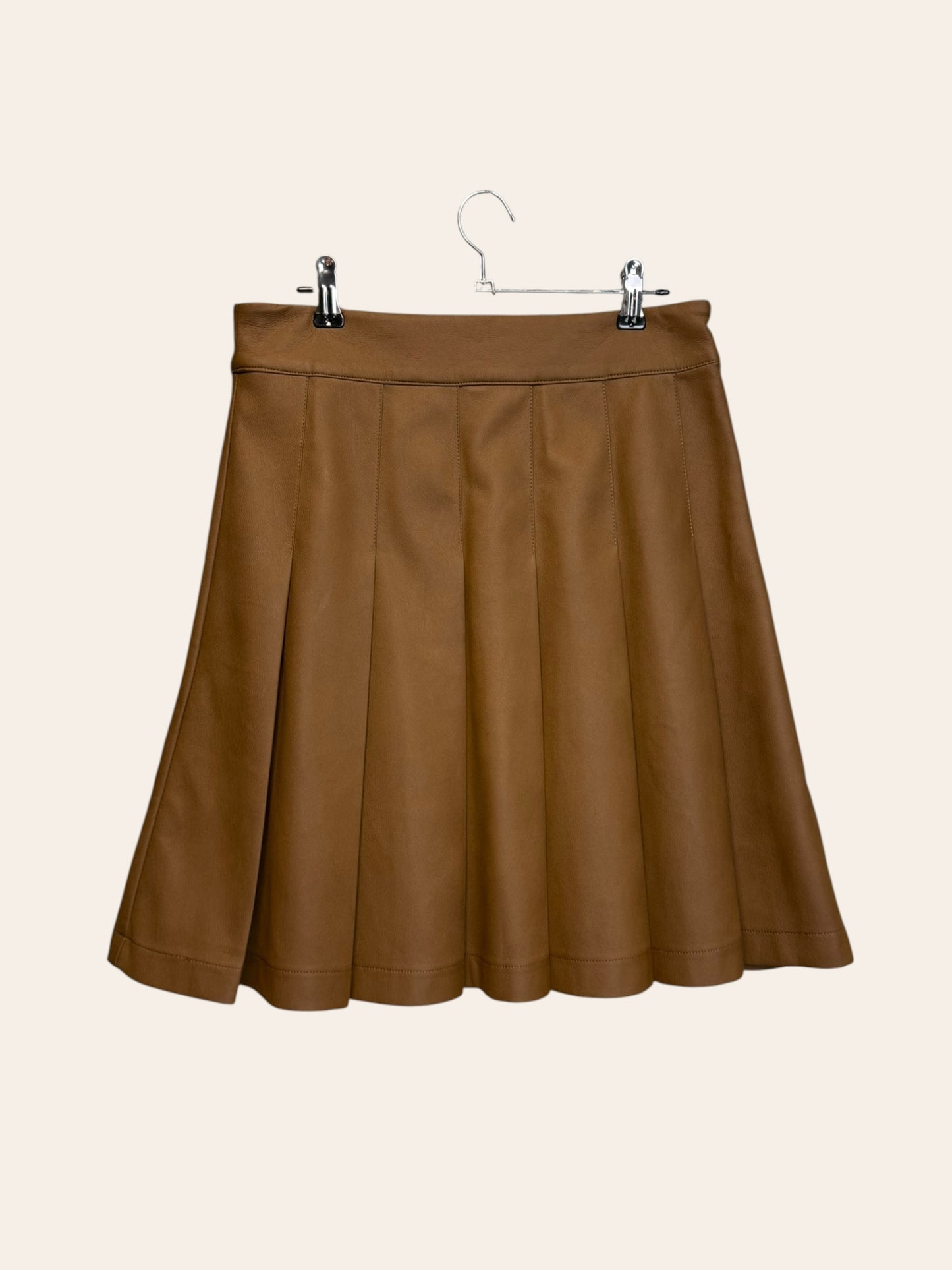 Recollection Brown Leather Skirt