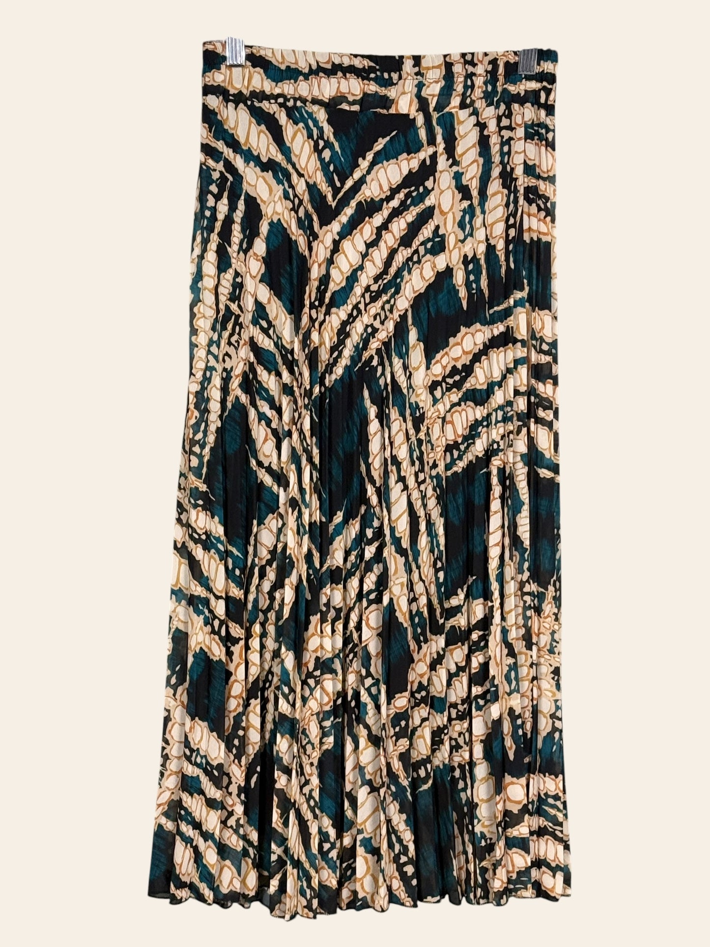 Senes Pattern Pleated Skirt