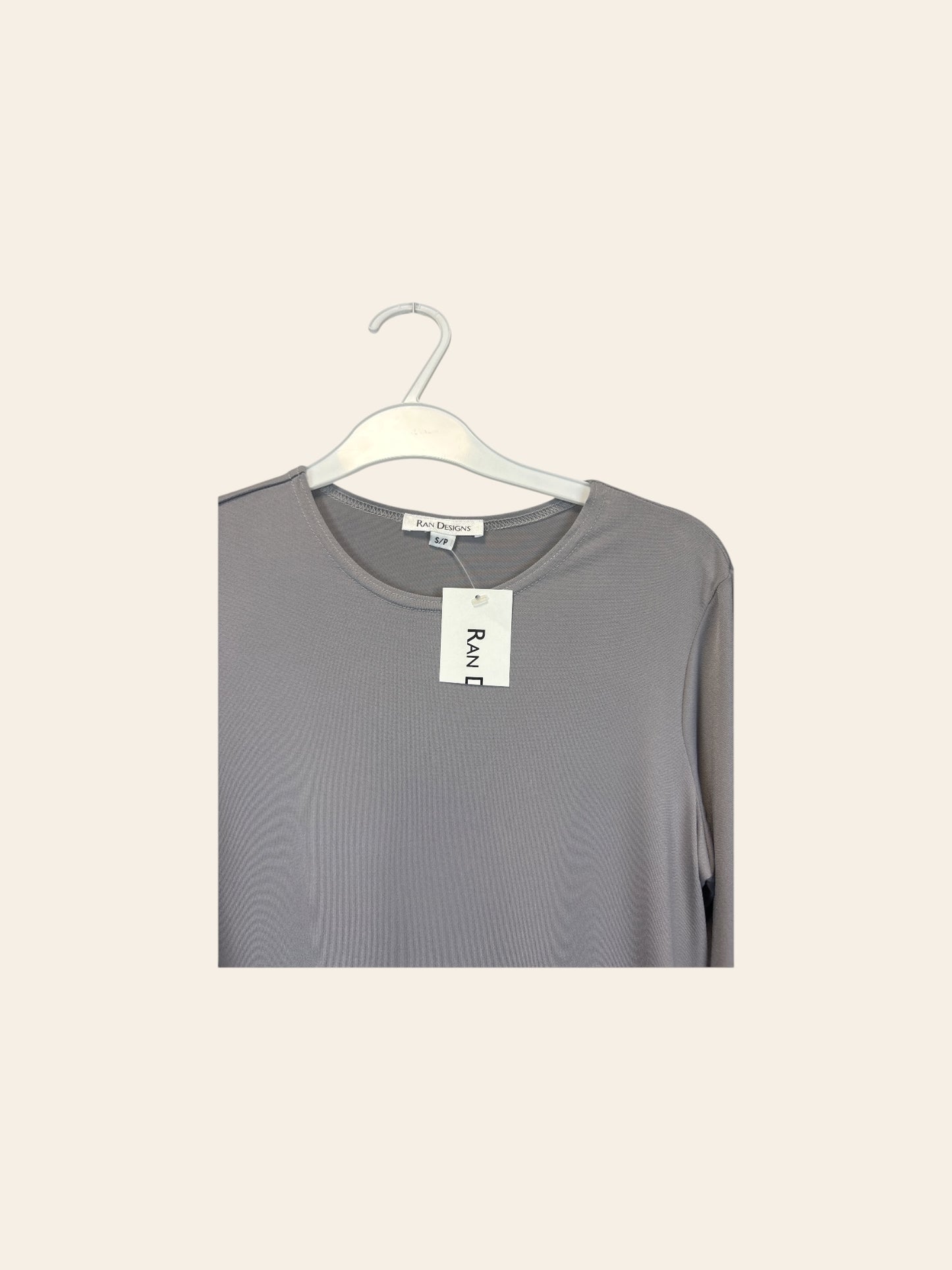 Ran Design Light Gray Top