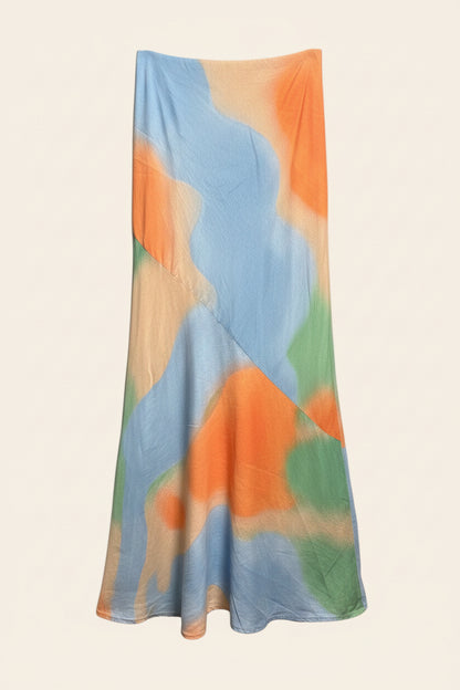 Untitled in Motion Pattern Slip Skirt