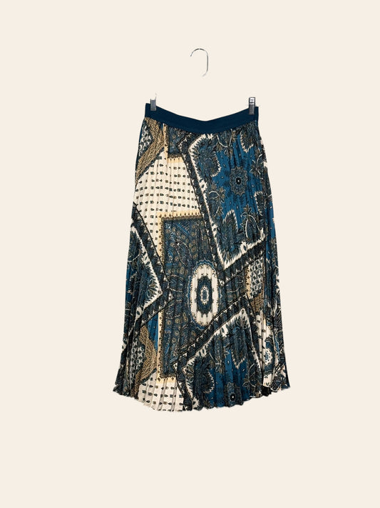 Lilac Pleated Pattern Skirt