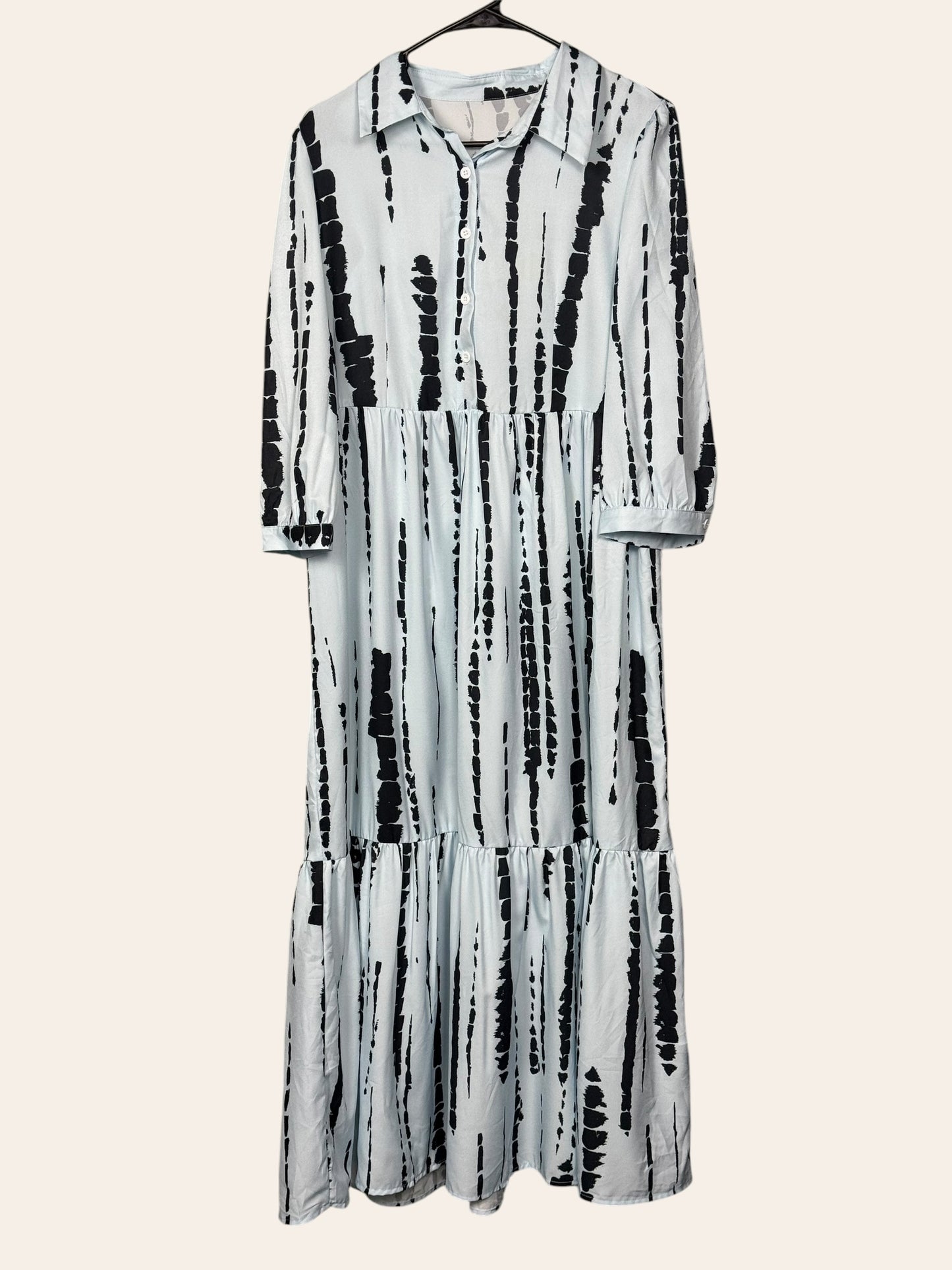 Shein Light Blue Pattern Dress