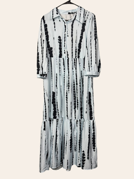 Shein Light Blue Pattern Dress