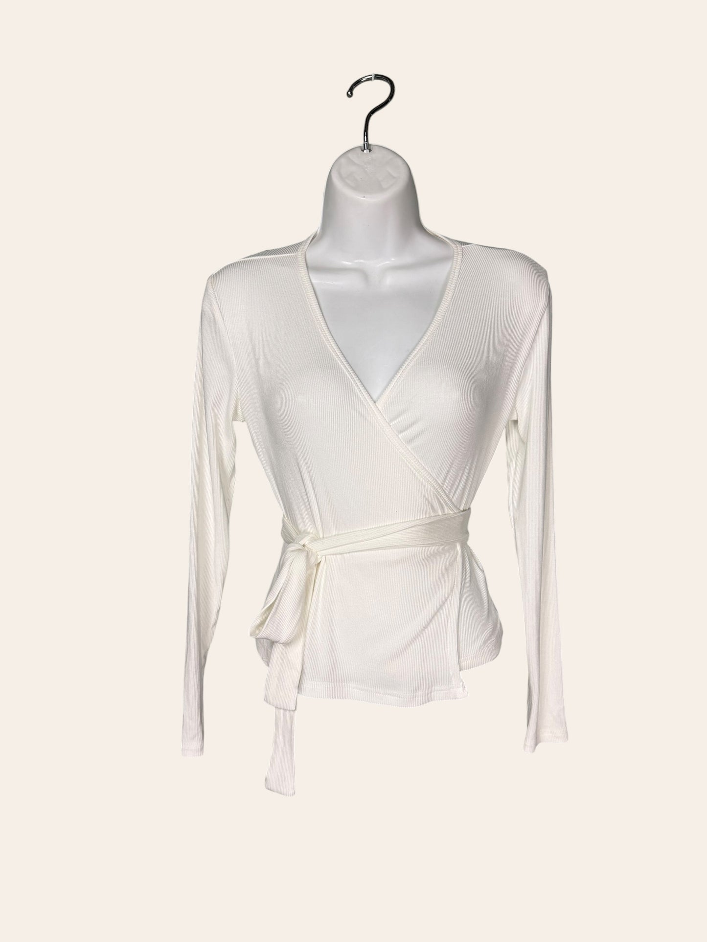 Blank white tie top
