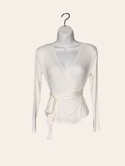 Blank white tie top