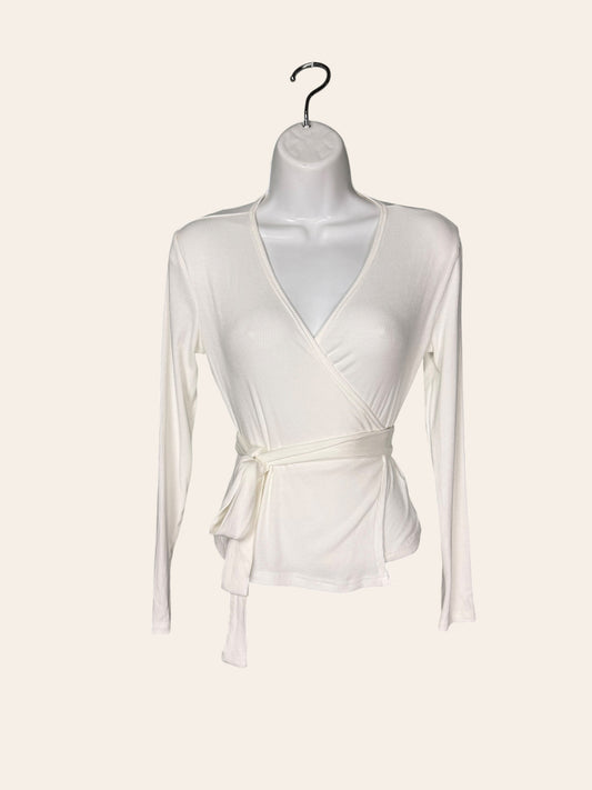 Blank white tie top