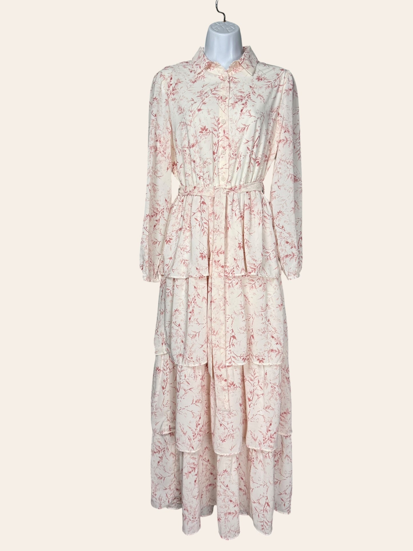 Udel NY Layered dress white pink