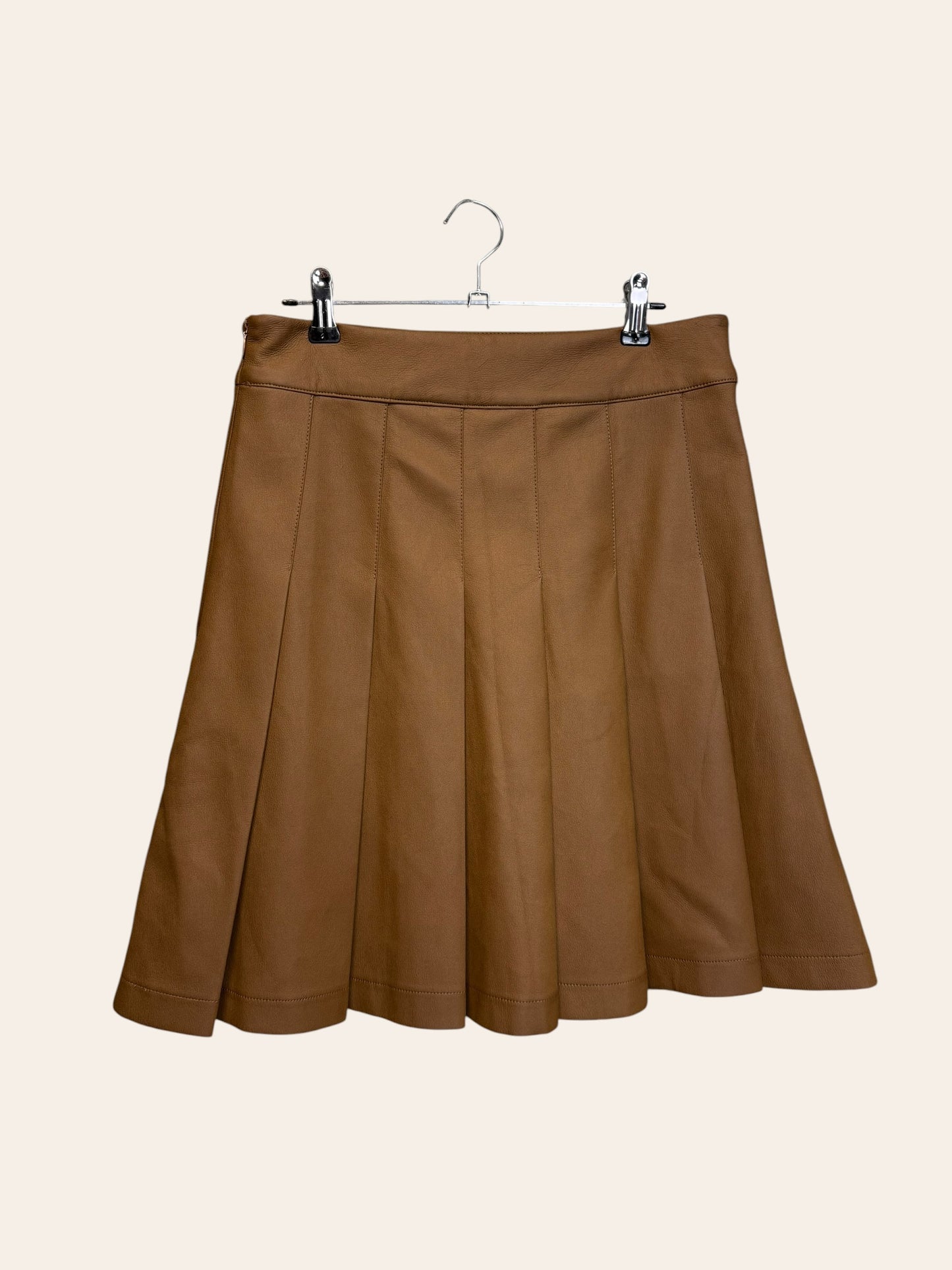 Recollection Brown Leather Skirt