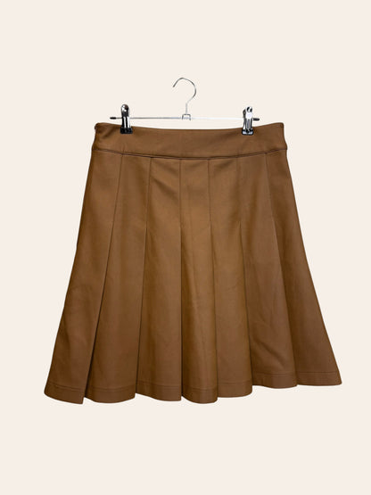 Recollection Brown Leather Skirt