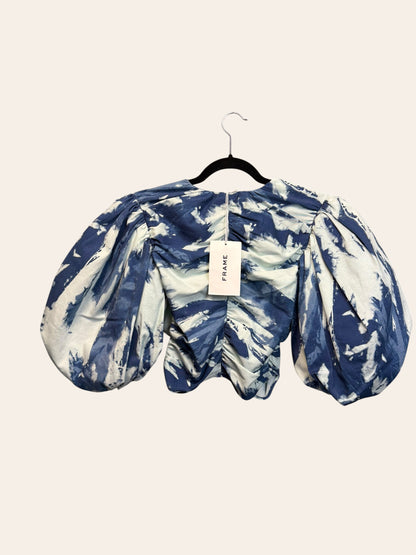 Frame Gathered Puff Sleeve Top
