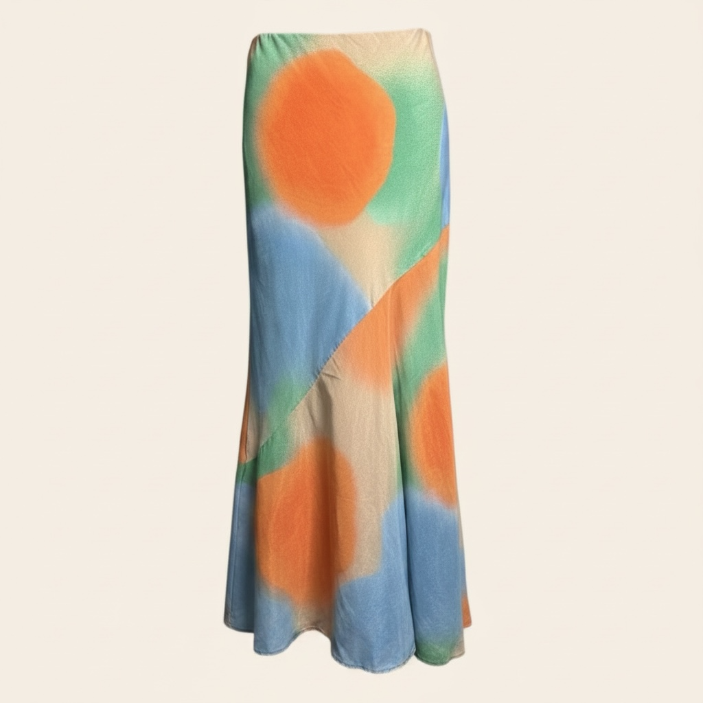 Untitled in Motion Pattern Slip Skirt