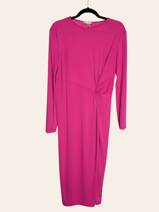 Zara Pink tie dress