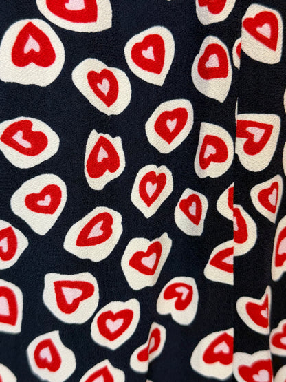 J Crew Heart Pleated Skirt