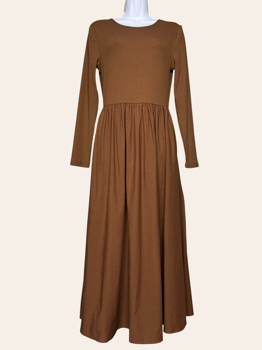 Fashion Brown Maxi Dress