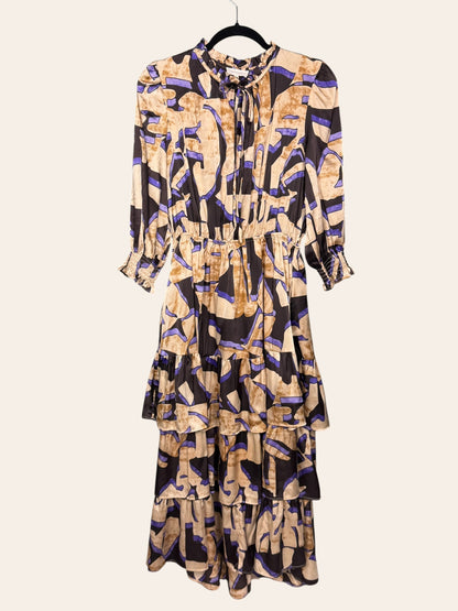 Mellowday Purple and Brown Dress