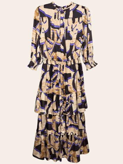 Mellowday Purple and Brown Dress