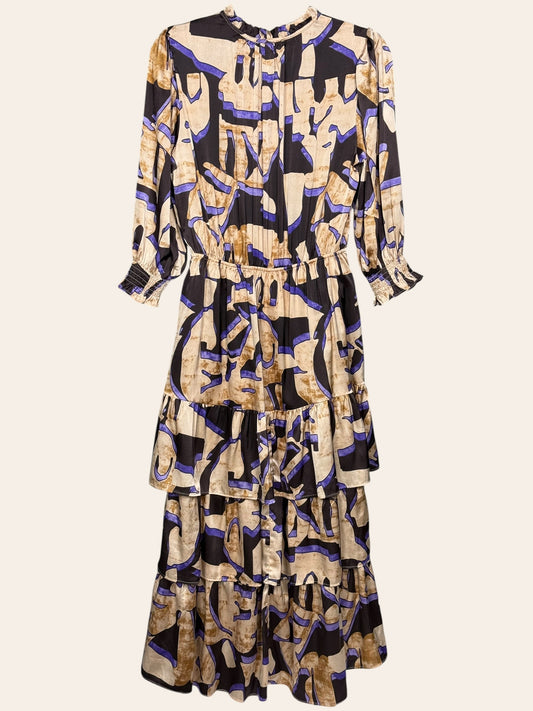 Mellowday Purple and Brown Dress