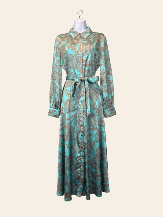 Current Air Collar Pattern Dress