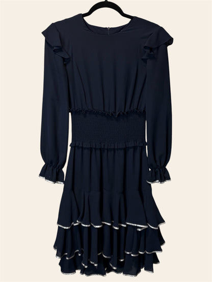 Touch Navy Tiered Dress