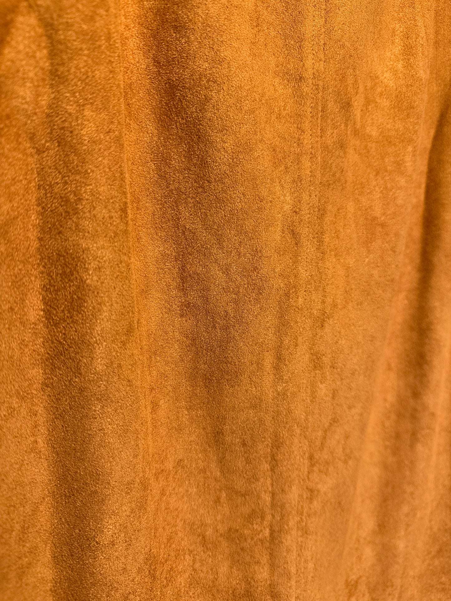 See Rene Luxe suede brown skirt