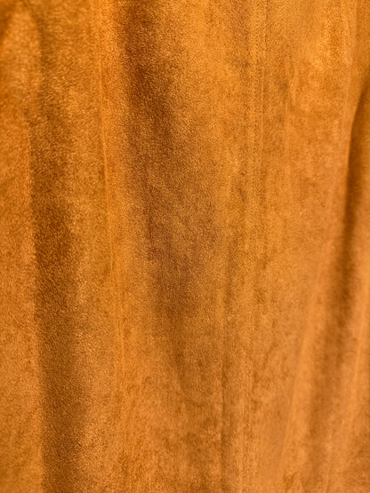 See Rene Luxe suede brown skirt