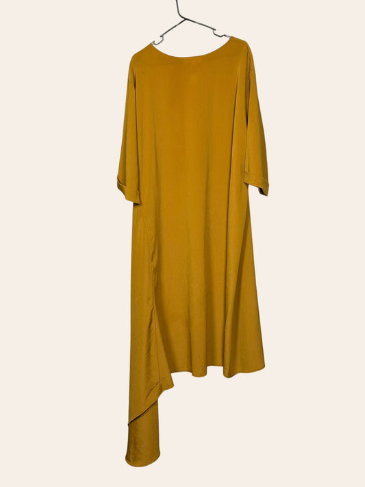 Mimu Maxi mustard irregular length