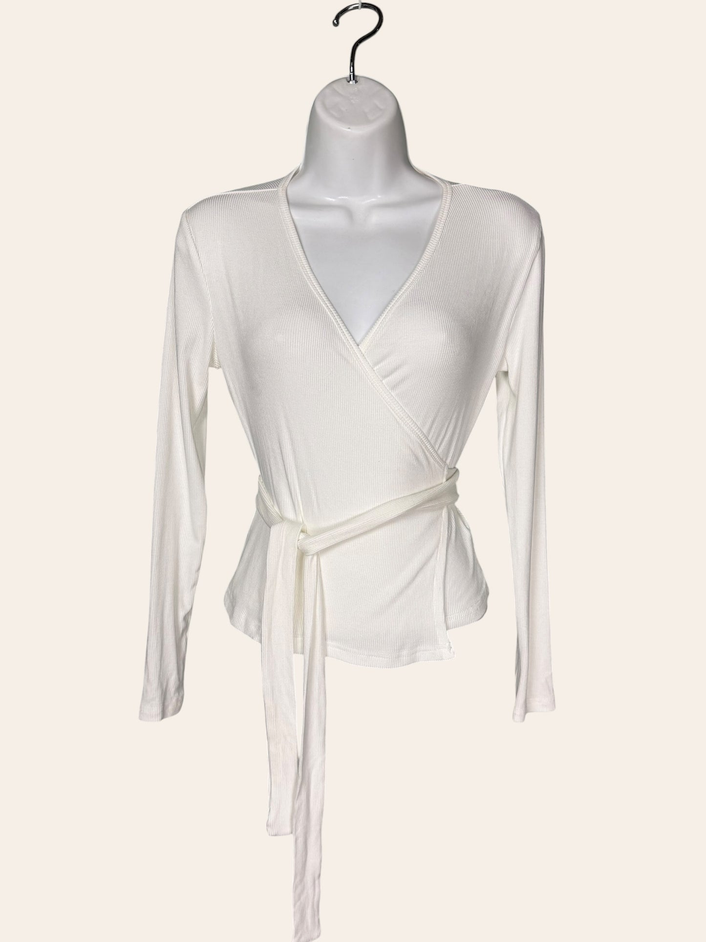 Blank white tie top