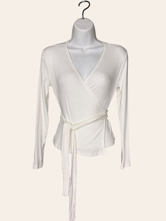 Blank white tie top