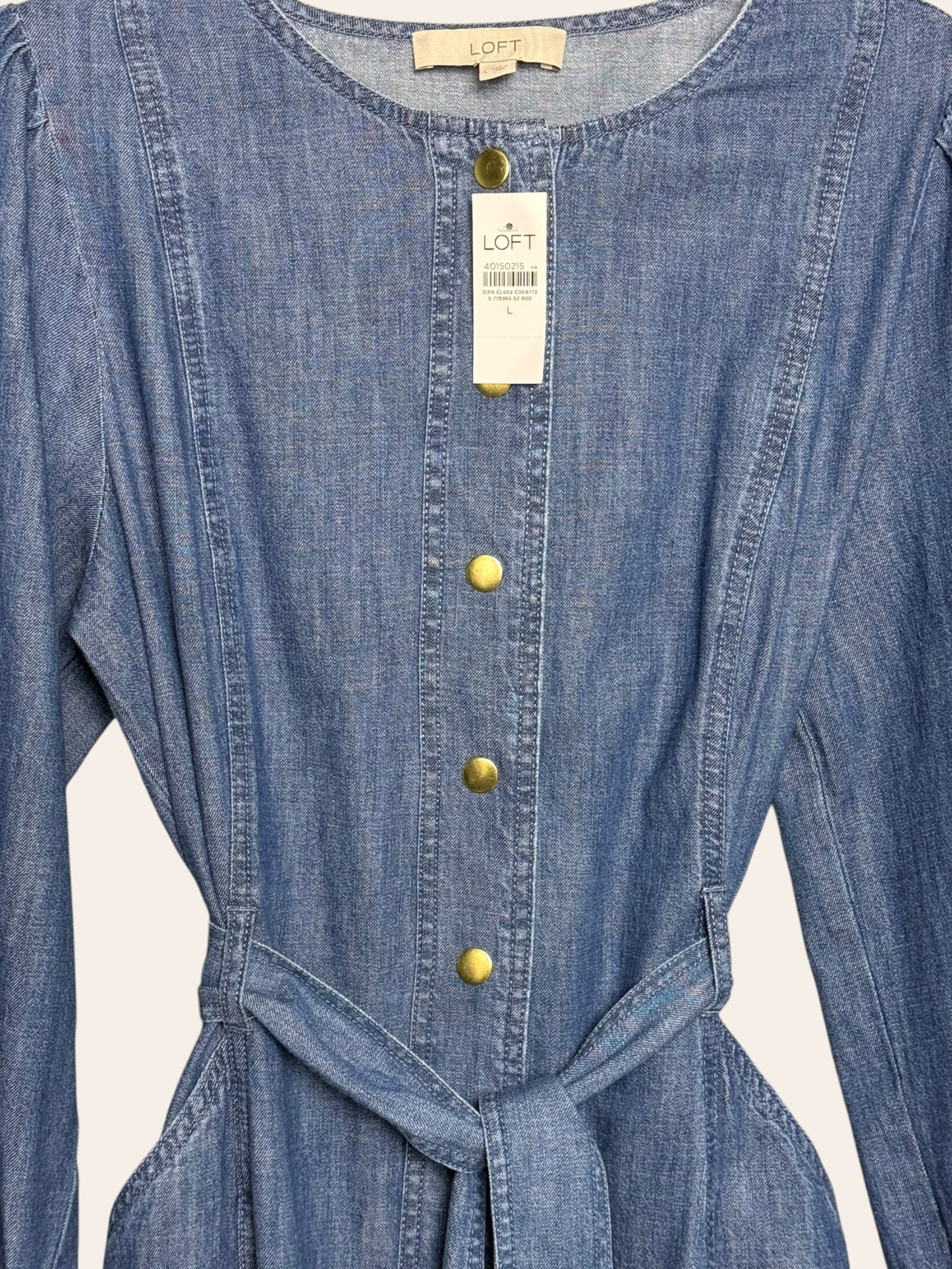 Loft Denim Tie Dress
