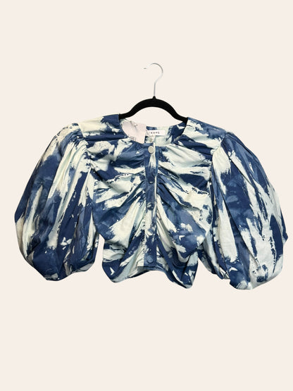 Frame Gathered Puff Sleeve Top