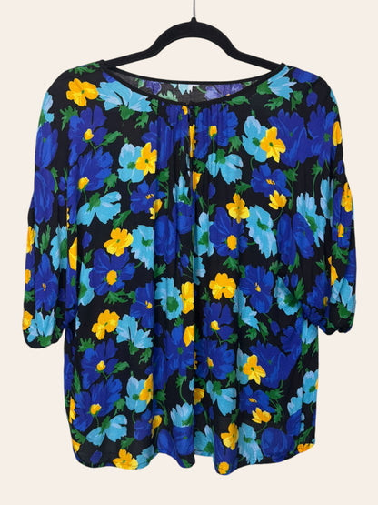 Zara Basic Floral Blouse