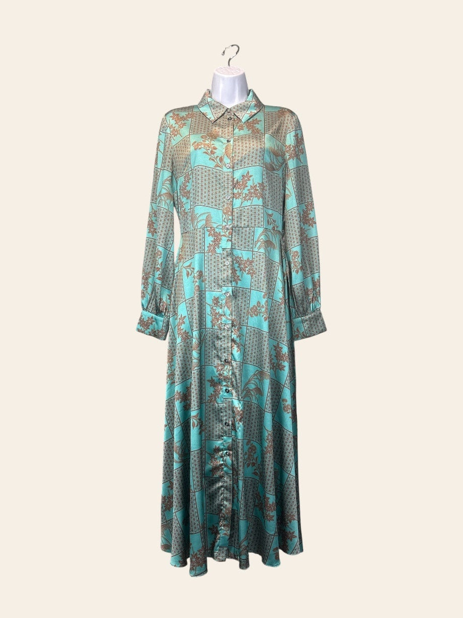 Current Air Collar Pattern Dress