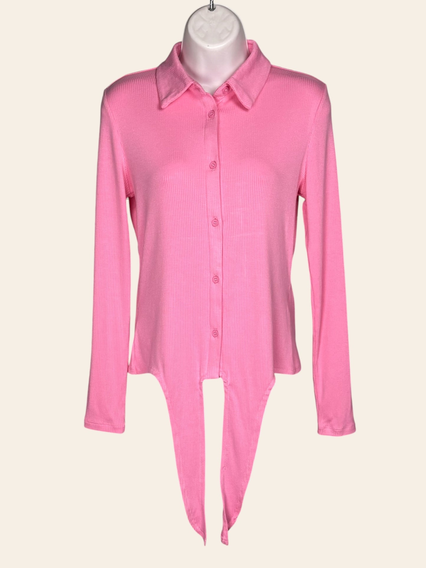 Udel NY Ribbed Collar Top