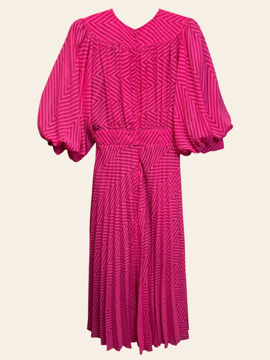 Pink Puff Sleeve Dress